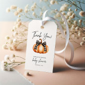 Little Pumpkin Girl Baby shower Gift Label Cadeaulabel
