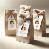 Little Pumpkin Girl Baby shower Gift Label Cadeaulabel