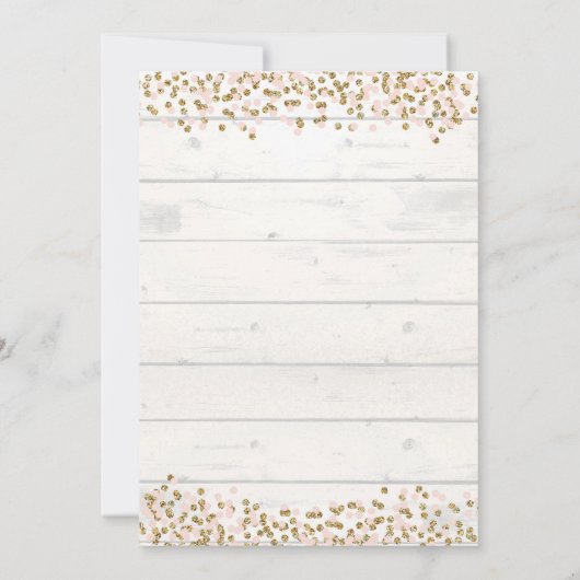 Little Pumpkin Girl Baby shower Invitation Card Kaart (Achterkant)