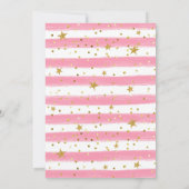 Little Pumpkin Girl Baby shower Invitation Kaart (Achterkant)