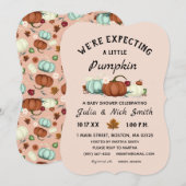 Little Pumpkin Girl Baby shower Kaart (Voorkant / Achterkant)