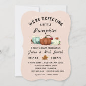 Little Pumpkin Girl Baby shower Kaart (Voorkant)