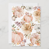 Little Pumpkin Girl Baby Shower Kaart (Achterkant)