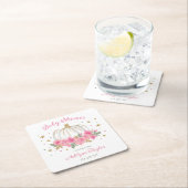 Little Pumpkin Girl Baby shower Kartonnen Onderzetters (Insitu)