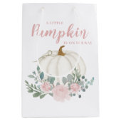 Little Pumpkin Girl Baby shower Medium Cadeauzakje (Voorkant)