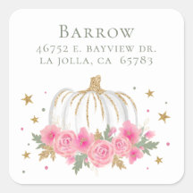 Little Pumpkin Girl Baby shower Retouradres