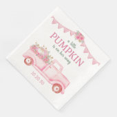 Little Pumpkin Girl Baby shower servetten (Hoek)