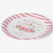 Little Pumpkin Girl Baby Sprinkle Papieren Bordje (Gekanteld)