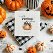 Little Pumpkin Girl Black Bow Servet