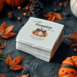 Little Pumpkin Girl Black Bow Servet