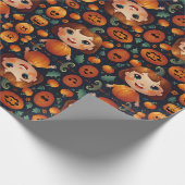 Little Pumpkin Girl Cadeaupapier (Hoek)