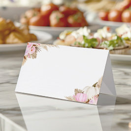 Little Pumpkin Girl Food Tent Place Card Plaatskaartje