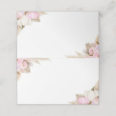 Little Pumpkin Girl Food Tent Place Card Plaatskaartje (Buitenkant ongevouwen)