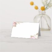 Little Pumpkin Girl Food Tent Place Card Plaatskaartje (Voorkant)