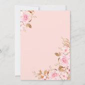 Little Pumpkin Girl Pink Truck Herfst Baby shower Kaart (Achterkant)