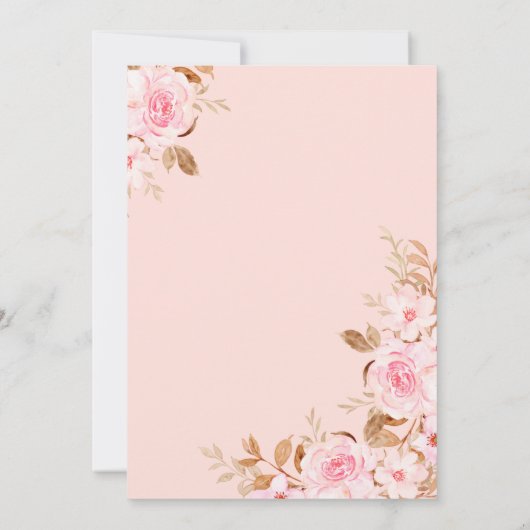 Little Pumpkin Girl Pink Truck Herfst Baby shower Kaart (Achterkant)