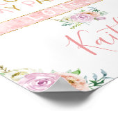 Little Pumpkin Girls 1e verjaardag Dank je Poster (Hoek)