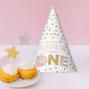 Little Pumpkin Girls 1ste verjaardag Feesthoedjes