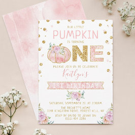 Little Pumpkin Girls 1ste verjaardag Kaart