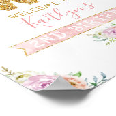 Little Pumpkin Girls 2e verjaardag welkomstbord Poster (Hoek)