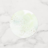 Little Pumpkin Greenery Gold Baby shower Confetti (Kleine voorkant)