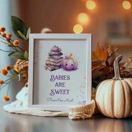 Little Pumpkin Halloween Baby's zijn zoet Poster
