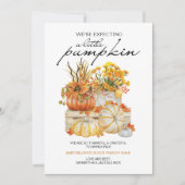 Little Pumpkin Harvest Thankful Grateful Pregnancy Aankondiging (Voorkant)