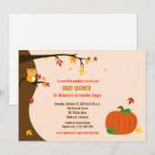 Little Pumpkin Herfst Autumn Baby shower Invitatio Kaart (Voorkant / Achterkant)