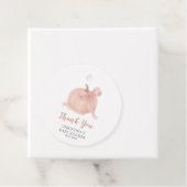 Little Pumpkin Herfst Baby shower Bedankt Bedankjes Labels (In situ)