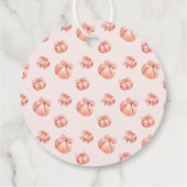 Little Pumpkin Herfst Baby shower Bedankt Bedankjes Labels (Achterkant)