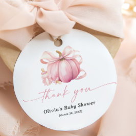 Little Pumpkin Herfst Baby shower Bedankt Bedankjes Labels