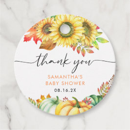 Little Pumpkin Herfst Baby shower Bedankt Bedankjes Labels