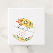 Little Pumpkin Herfst Baby shower Bedankt Bedankjes Labels (In situ)