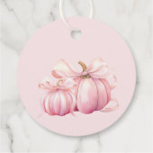 Little Pumpkin Herfst Baby shower Bedankt Bedankjes Labels (Achterkant)