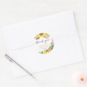 Little Pumpkin Herfst Baby shower Bedankt Ronde Sticker (Envelop)