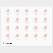Little Pumpkin Herfst Baby shower Bedankt Ronde Sticker (Vel)
