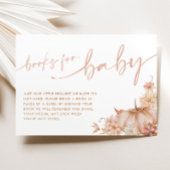 Little Pumpkin Herfst Baby shower Boek voor baby k Kaart