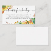 Little Pumpkin Herfst Baby shower Boeken voor Baby Informatiekaartje (Voorkant / Achterkant)