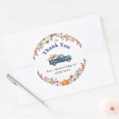 Little Pumpkin Herfst Baby shower Dank u Stickers (Envelop)