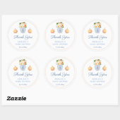 Little Pumpkin Herfst Baby shower Douche gunst Ronde Sticker (Vel)