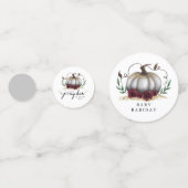 Little Pumpkin Herfst Baby shower Genderneutraal Confetti (Voorkanten)