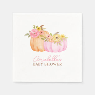 Little Pumpkin Herfst Baby shower gepersonaliseerd Servet