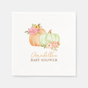 Little Pumpkin Herfst Baby shower gepersonaliseerd Servet