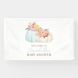 Little Pumpkin Herfst Baby shower gepersonaliseerd Spandoek