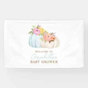 Little Pumpkin Herfst Baby shower gepersonaliseerd Spandoek