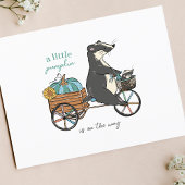 Little Pumpkin Herfst Baby shower Invitation Briefkaart