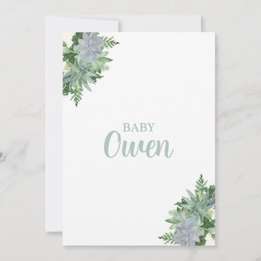 Little Pumpkin Herfst Baby shower Invitation Kaart (Achterkant)