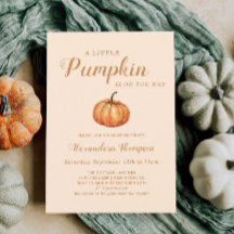 Little Pumpkin Herfst Baby shower