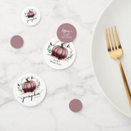 Little Pumpkin Herfst Baby shower Roze Confetti