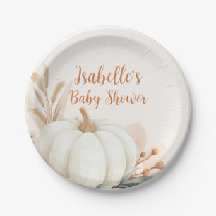 Little Pumpkin Herfst Baby shower Tafel Decor Papieren Bordje